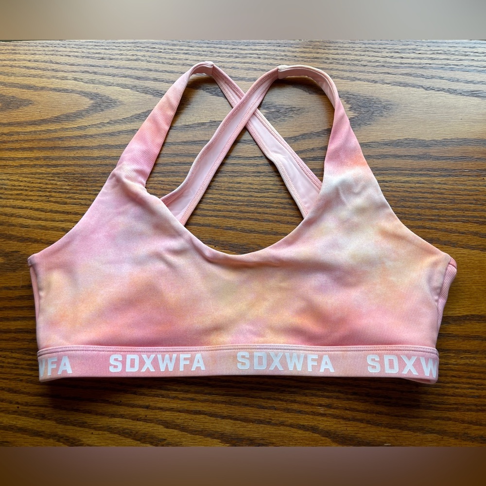 Sarah’s Day x White Fox Athletic Padless Sports Bra Tye Die L